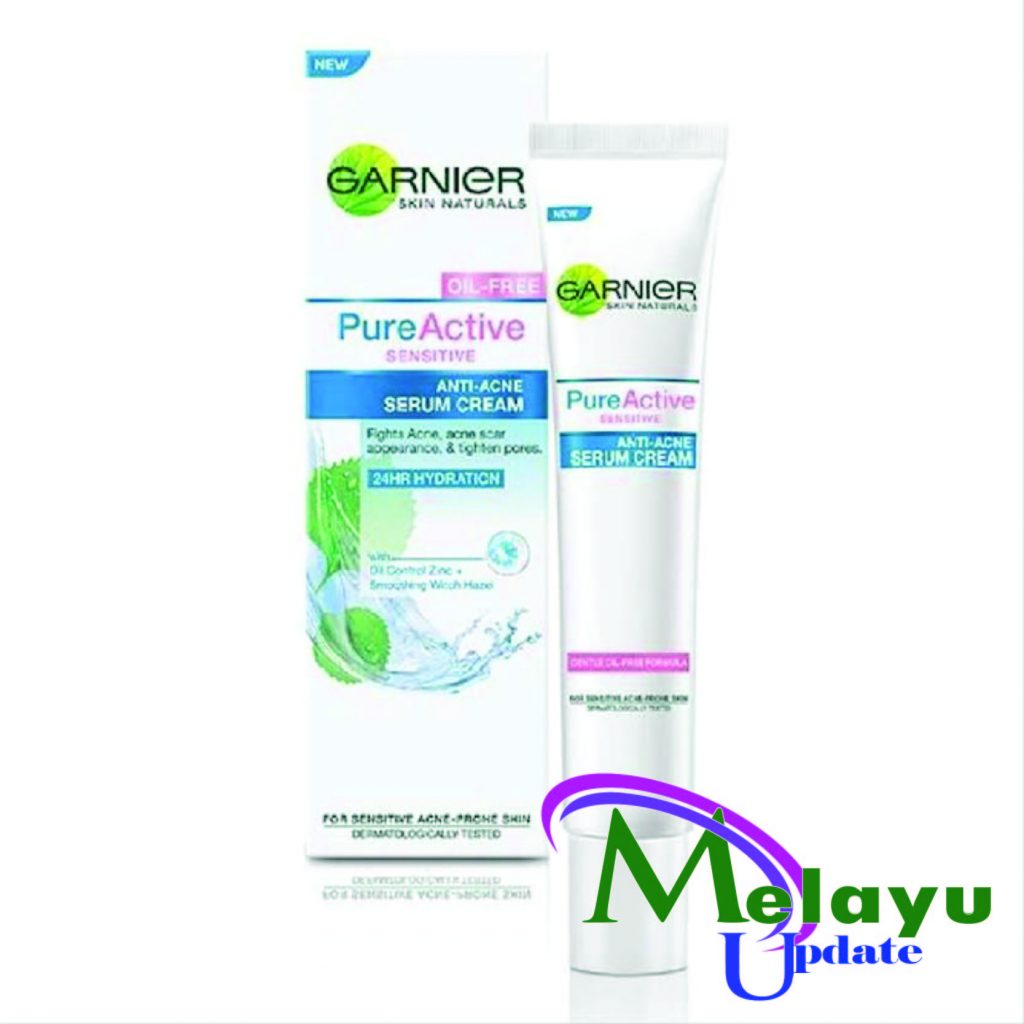 Garnier Sensitive Anti-Acne Serum Cream - Melayupdate